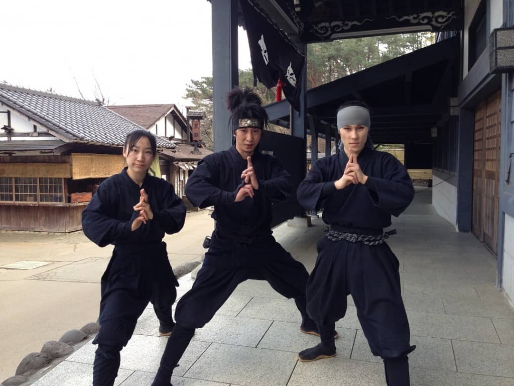 Ninja actors in Edo Wonderland