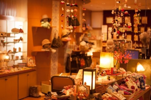 The gift shop at Yahata-ya ryokan