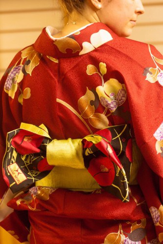 Wearing Japanese traditional costume, Kimono
