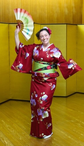 Nihon Buyo dance, using Japanese fan (Sensu)