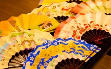 Japanese fan for Nichibu dance