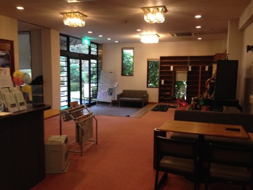 Izumiso ryokan lobby floor, Mino city, Gifu prefecture