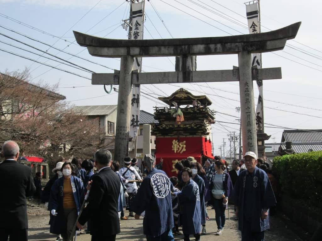The Dashi Parade at Hachiman Shrine