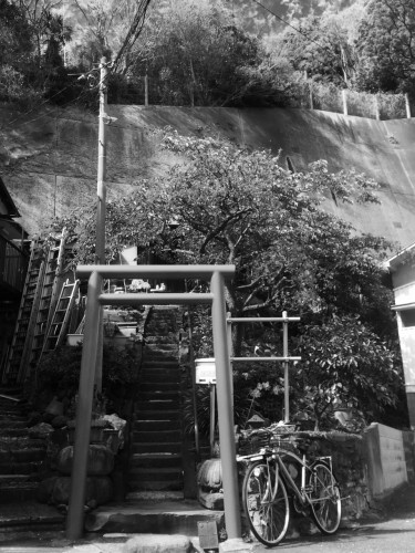 A Small Shinto Shrine Near Sankeien Garden
