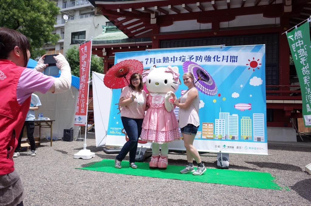 Hello Kitty also joined this event in Japan