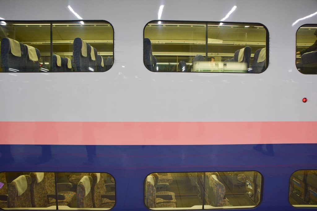 MAX Toki Shinkansen on Joetsu line take you Niigata directly from Tokyo station, Japan.