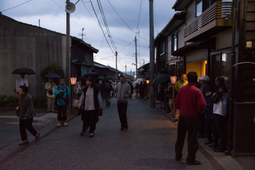  Yoi No Mai (宵乃舞) festival is held in Aikawa town on Sado island.