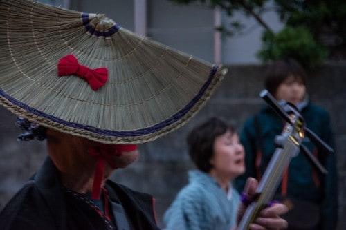  Yoi No Mai (宵乃舞) festival is held in Aikawa town on Sado island.