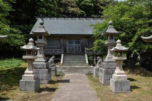 Hakusan Shrine at Shukunegi, Sado island, Niigata, Japan.