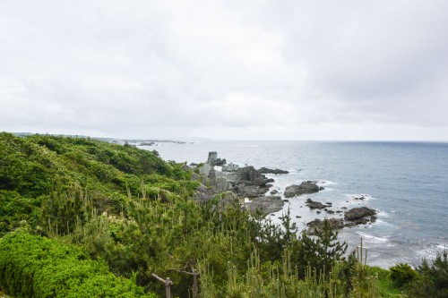 A sea view from Minshuku Takimoto on Sado island, Niigata, Japan