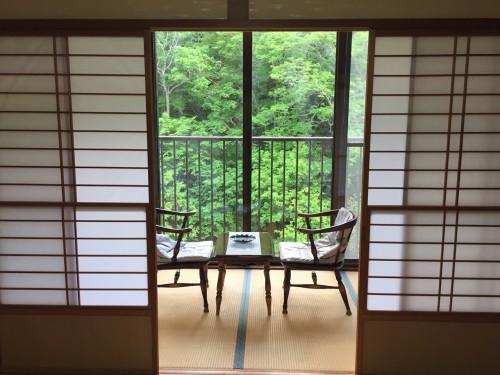 My Room at the ryokan in Takayu onsen,Fukushima, Japan.