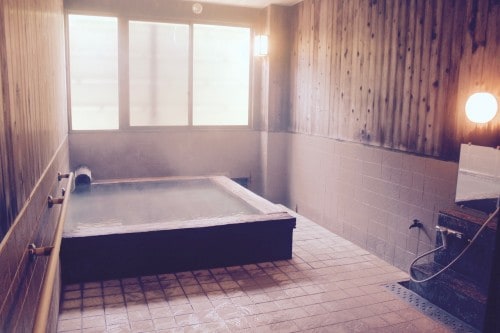 Public Bath 1 at Tamagoyu onsen, Fukushima, Japan.