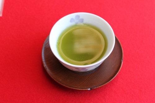 Green Tea at Jorakuen Japanese Garden, Fukushima, Japan.