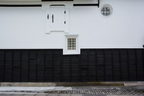 The white wall architecture in Hida Furukawa