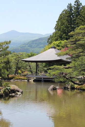 Jorakuen Japanese garden, a peaceful park in Fukushima, Japan