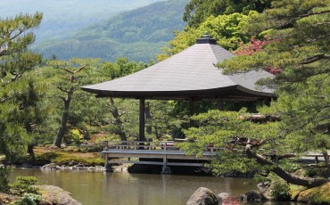 Jorakuen Japanese garden, a peaceful park in Fukushima, Japan