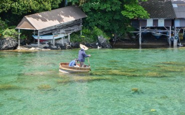 Traditional Tarai-bune Bowl Boat Tour Ogi Town Sado Island Niigata Prefecture