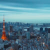 Tokyo landscape with Tokyo Tower