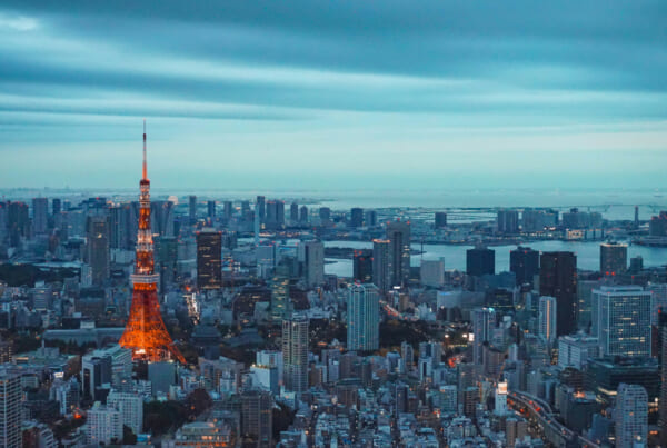 Tokyo landscape with Tokyo Tower