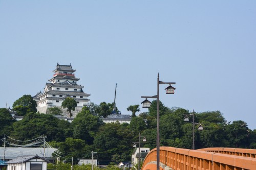 Jonai bridge and Karatsu castle in Saga prefecture, Kyushu.