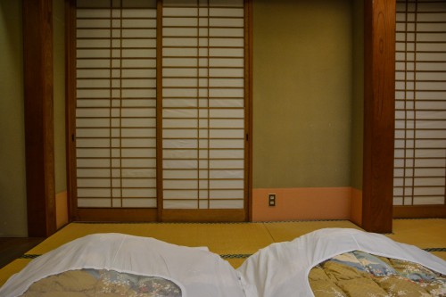 The room of Karatsu Onsen Ryokan Wataya, Karatsu, Saga prefecture, Kyushu.