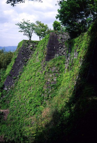 Oka castle ruins in Taketa, Oita prefecture, Kyushu, Japan.