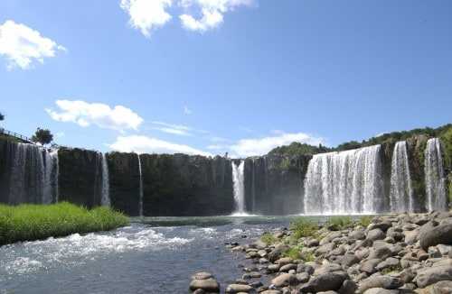 Harajiri waterfalls in Oita prefecture, Kyushu, Japan.