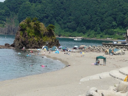 Goishi beach, a stunning coastline in Niigata prefecture, Japan.