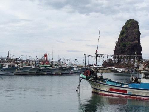 Fishing village at Murakami city, Niigata prefecture, Japan.