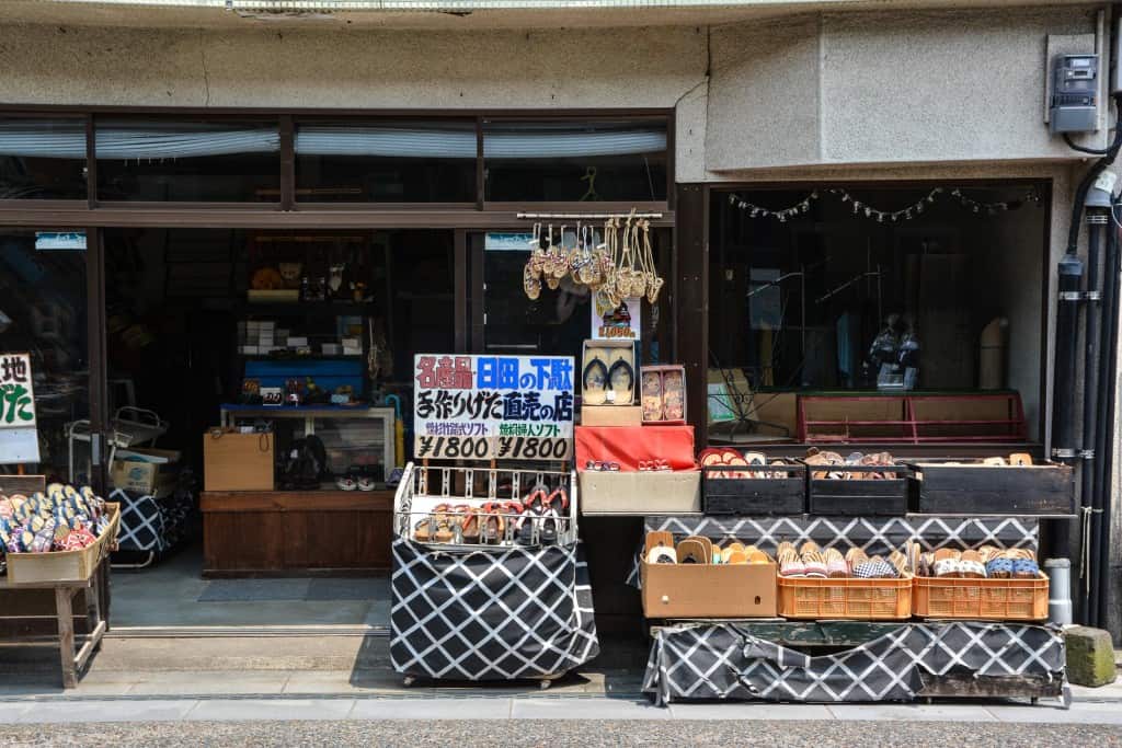 A shop with traditional products 