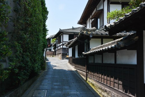 Usuki's samurai residence area, Oita prefecture, Kyushu, Japan.