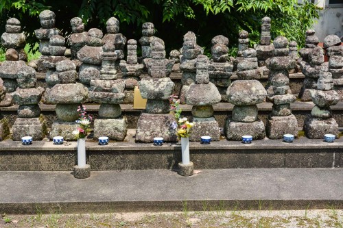 The stone statues at Takeo onsen, Saga prefecture, Kyushu.