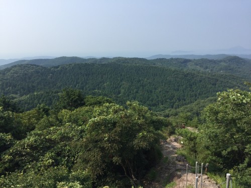 Mount Fudo at Kunisaki peninsula, Oita prefecture, Japan.