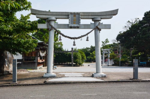 the torii gate of Kagamiyama shrine, Saga
