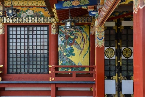 The colourful decoration where I found at Yutoku inari shrine, Saga, Kyushu.