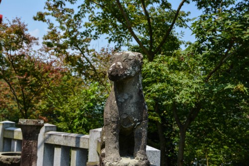 An old inari statue found at Yutoku inari shrine, Saga, Kyushu.