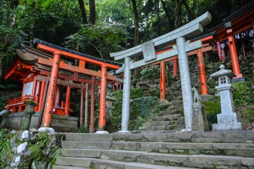 The trail to the top, Yutoku inari shrine, Saga, Kyushu.