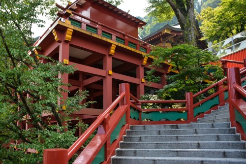 To reach the main shrine of Yutoku inari shrine, you have to climb some steps!