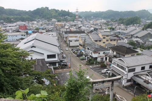 The view from Hirose shrine in Taketa, Oita prefecture, Kyushu, Japan.