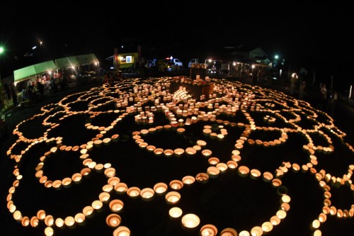 the lantern festival at Imari pottery village