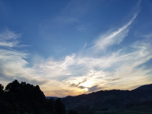 The natural landscape at Yamakoshi, Niigata prefecture, Japan.