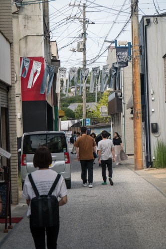 Kurashiki Kojima Jeans Street is known as the mecca of Japanese denim, Kurashiki city, Okayama, Japan.