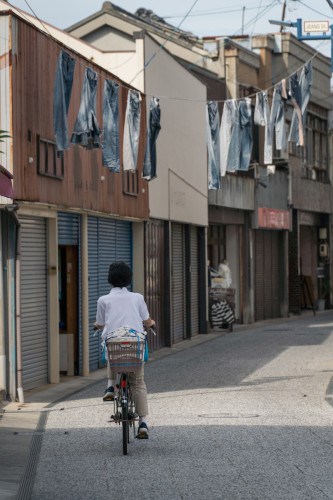 Kurashiki Kojima Jeans Street is known as the mecca of Japanese denim, Kurashiki city, Okayama, Japan.