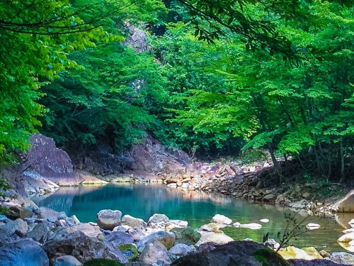 Shiriyaki onsen, a hidden onsen place in Nakanojo town, Gunma prefecture.