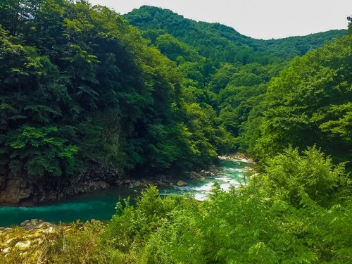 Shiriyaki onsen, a hidden onsen place in Nakanojo town, Gunma prefecture.