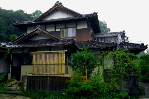 the farmer's homestay 'Kominka "Gallery" Minka 'in Usa city, Oita prefecture, Kyushu, Japan.