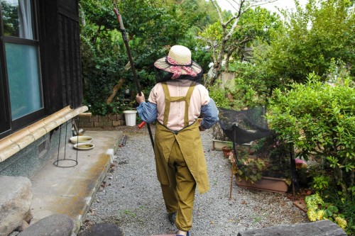 the farmer's homestay 'Kominka "Gallery" Minka 'in Usa city, Oita prefecture, Kyushu, Japan.