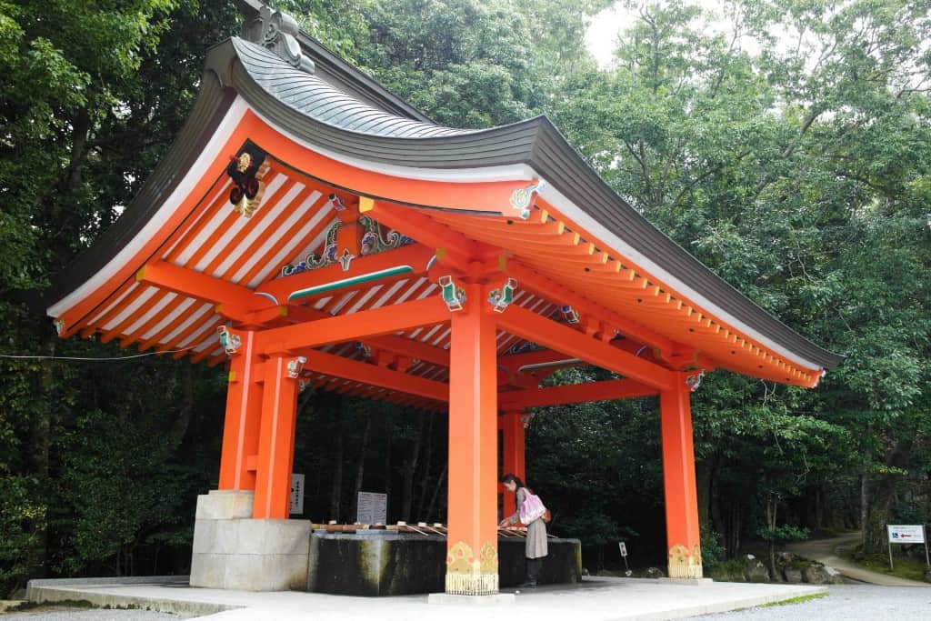 traditional japanese structure at religious site in Japan