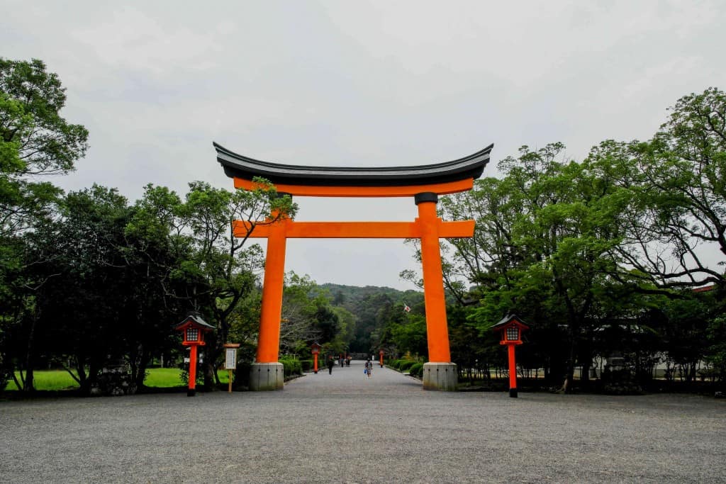 large torii gate in Japan