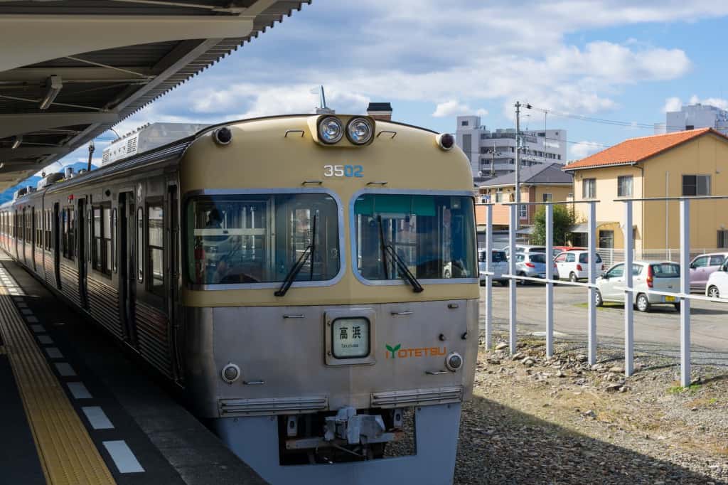 Matsuyama railway in Ehime prefecture to Toon City